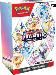 Zestaw Pokemon Tcg Prismatic Evolutions Bundle 6x Booster ORYGINALNE KARTY