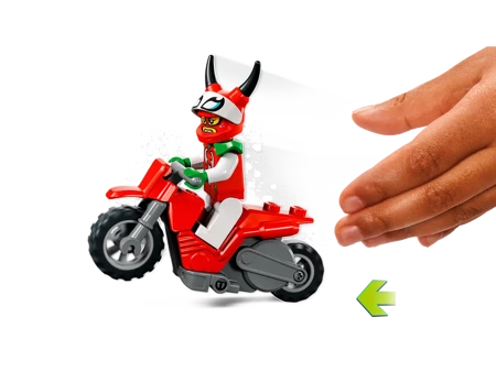 2w1 LEGO City Motocykl kaskaderski figurka pojazd figurki motor klocki