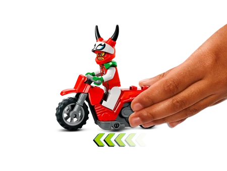 2w1 LEGO City Motocykl kaskaderski figurka pojazd figurki motor klocki