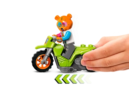 2w1 LEGO City Motocykl kaskaderski figurka pojazd figurki motor klocki