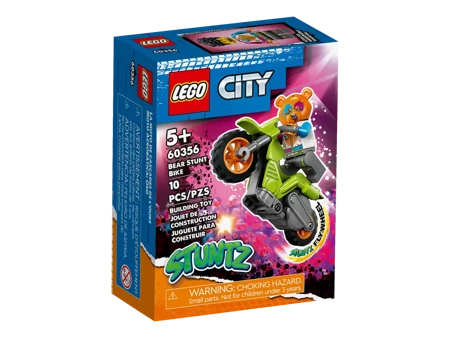 2w1 LEGO City Motocykl kaskaderski figurka pojazd figurki motor klocki