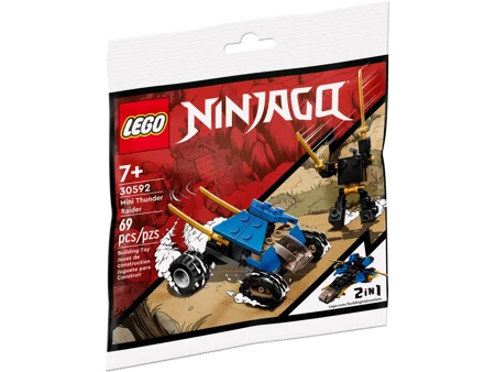 2w1 LEGO NINJAGO 30592 zestaw z serii dla dzieci POJAZD +LUDZIK 69 klocków