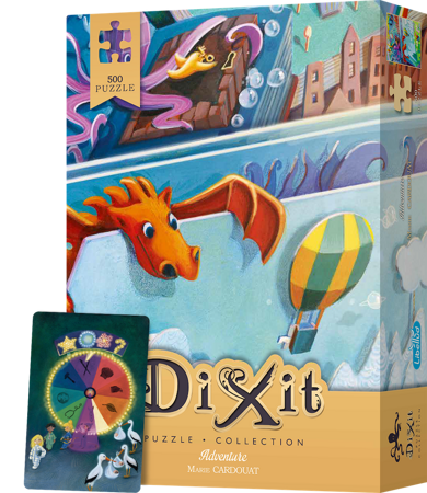 6x Puzzle DIXIT gra 500 elementów +6x mini dodatek rozszerzenie KARTA PROMO