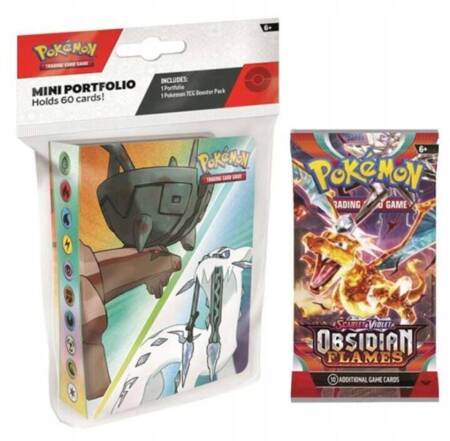 ALBUM +BOOSTER saszetka Obsidian Flames NA KARTY POKEMON TCG ORYGINALNE