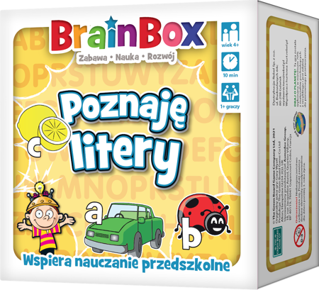 BrainBox PRZEDSZKOLE Litery Brain Box gra planszowa