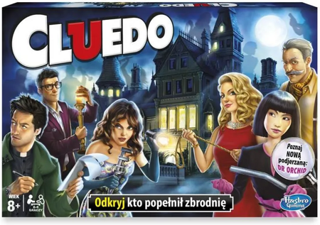 CLUEDO kultowa gra planszowa detektyw HASBRO POLSKA +MONOPOLY WIKINGOWIE