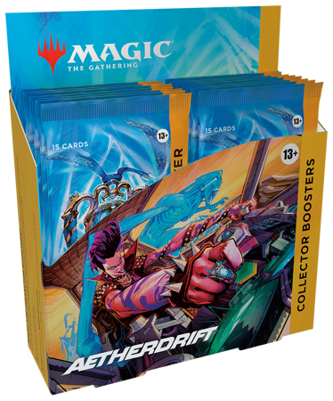 Collector Booster Box Aetherdrift karty MTG 12 boosterów Magic 2025 PREMIUM