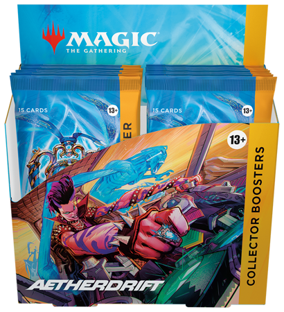 Collector Booster Box Aetherdrift karty MTG 12 boosterów Magic 2025 PREMIUM