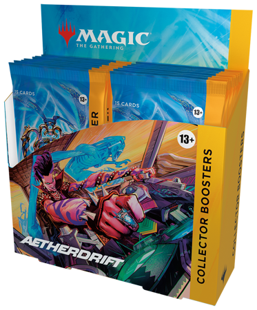 Collector Booster Box Aetherdrift karty MTG 12 boosterów Magic 2025 PREMIUM