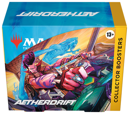 Collector Booster Box Aetherdrift karty MTG 12 boosterów Magic 2025 PREMIUM