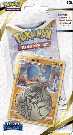 Cranidos promo karty POKEMON +booster +KOD ORYGINAŁ Checklane Blister Silver Tempest ORYGINALNE KARTY