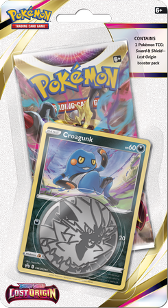 Croagunk promo karty POKEMON +booster +KOD ORYGINAŁ Checklane Blister Lost Origin ORYGINALNE KARTY