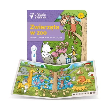 Czytaj z Albikiem ZWIERZĘTA W ZOO +PIÓRO Albik 3+