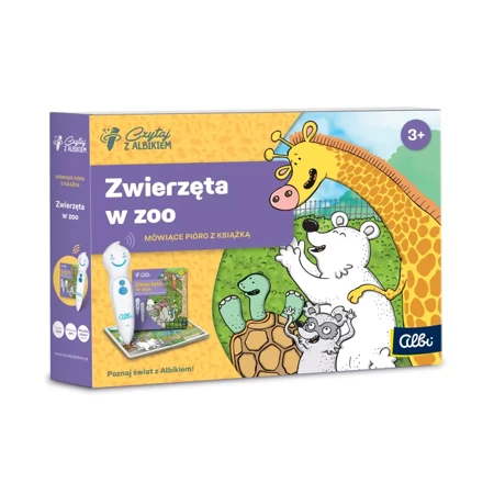 Czytaj z Albikiem ZWIERZĘTA W ZOO +PIÓRO Albik 3+