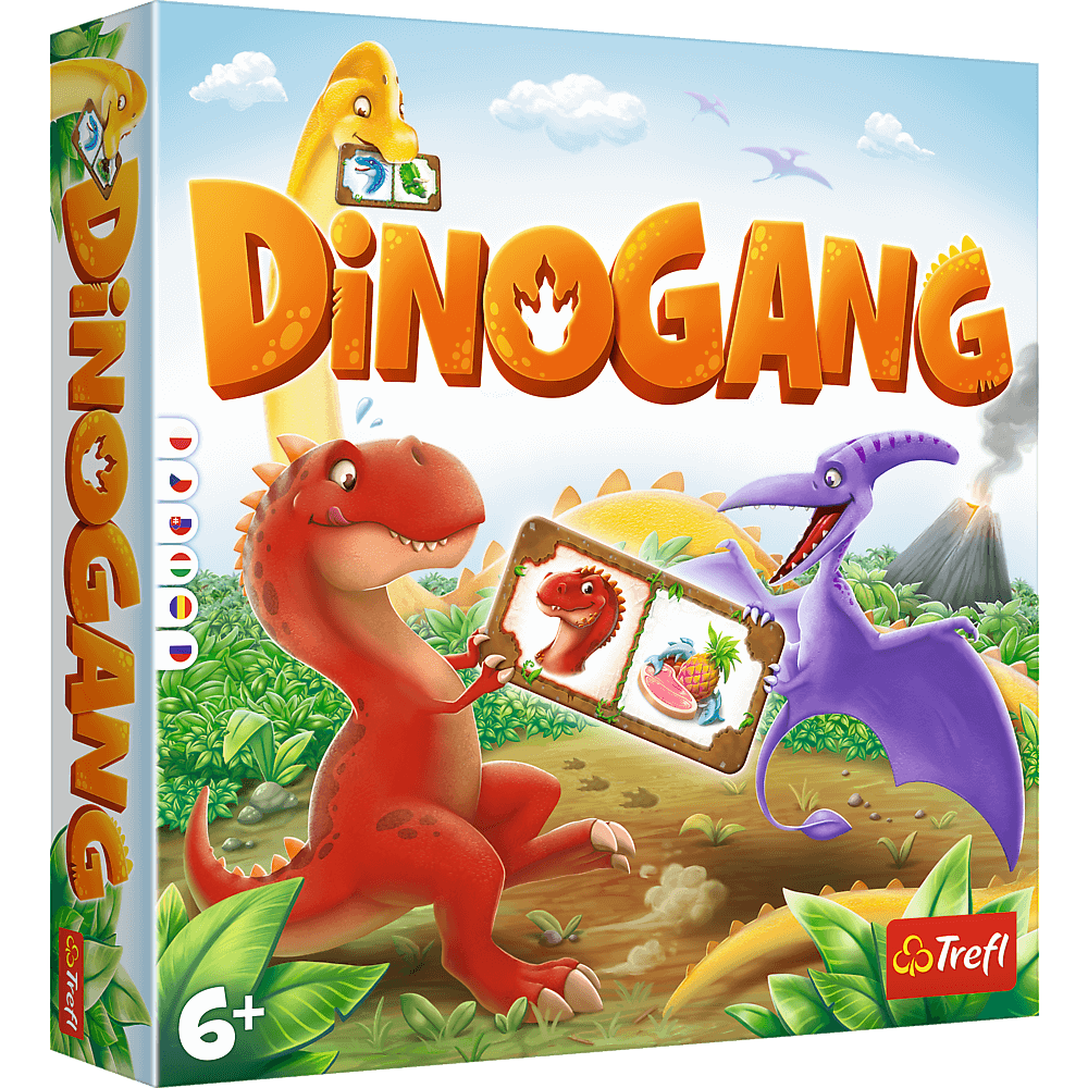 DINOGANG Gra planszowa dinozaury dla dzieci 6+