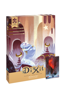 DIXIT MINI ROZSZERZENIE DODATEK KARTA PROMO do gra planszowa +PUZZLE 1000 Mermaid in Love