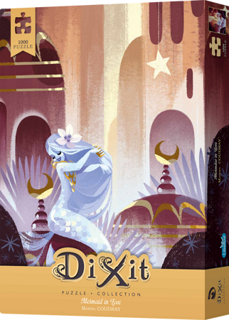 DIXIT MINI ROZSZERZENIE DODATEK KARTA PROMO do gra planszowa +PUZZLE 1000 Mermaid in Love