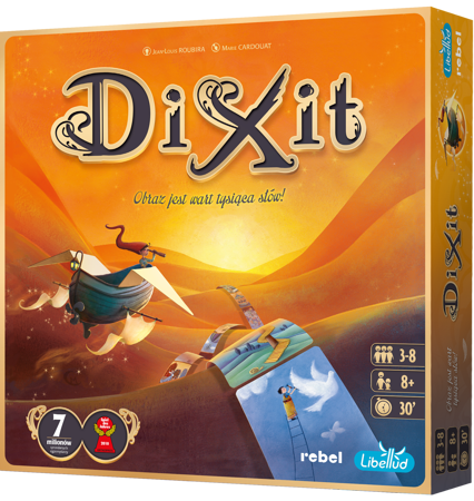 DIXIT gra planszowa POKRĘTŁA 8 graczy polska edycja