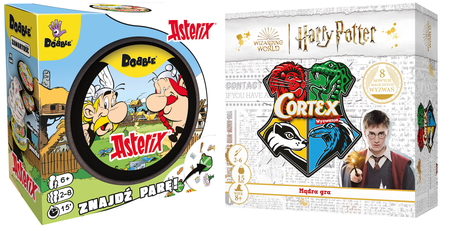 DOBBLE ASTERIX I OBELIKS gra planszowa doble komiks +CORTEX HARRY POTTER