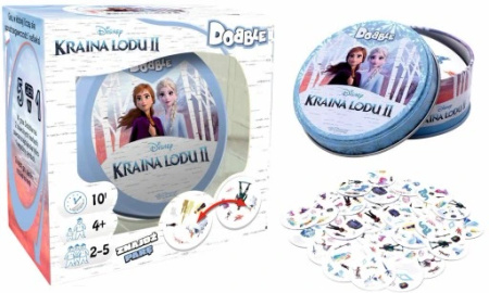 DOBBLE FROZEN 2 gra planszowa karciana karty Doble dople DISNEY KRAINA LODU