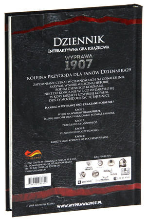 DZIENNIK WYPRAWA 1907 Zakazane Kopalnie komiks książka gra paragrafowa