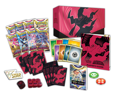 Elite Trainer Box 8 BOOSTERÓW koszulki na karty KOD Pokemon TCG Astral Radiance