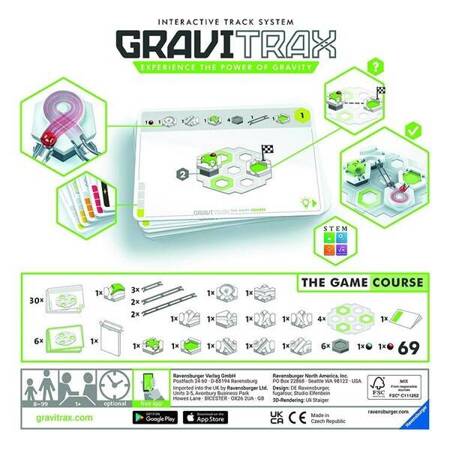 GRAVITRAX THE GAME COURSE gra planszowa logiczna podstawa tor kulki karty