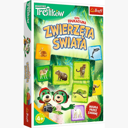 Gra edukacyjna Zwierzęta Świata Rodzina Treflików Trefl