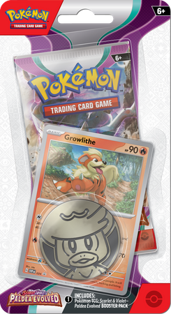 Growlithe karta +booster karty Pokemon TCG Checklane Scarlet & Violet Paldea Evolved ORYGINALNE KARTY