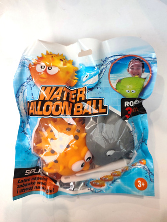 Gumowa zabawka balon wodny DUŻA do 30cm szary rekin
