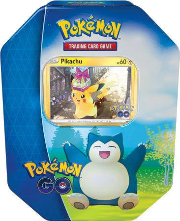 Karty Pokemon Go TCG PUDEŁKO SNORLAX METALOWE na talię +4x booster saszetka