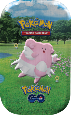 Karty Pokémon Go TCG Tin Puszka 2x booster moneta Blissey ORYGINALNE KARTY