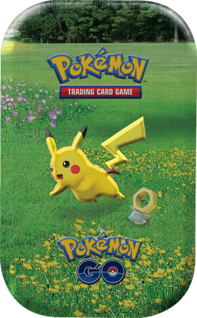 Karty Pokémon Go TCG Tin Puszka 2x booster moneta Pikachu