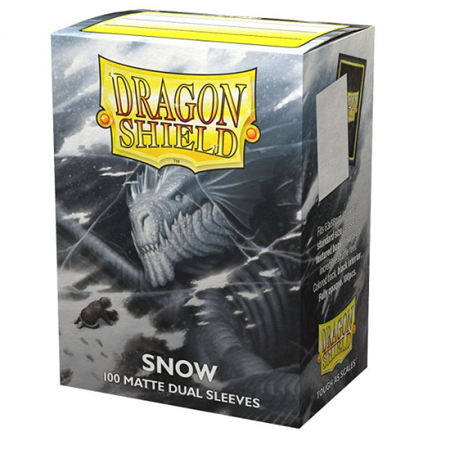 Koszulki PREMIUM na karty talię Pokemon MtG Magic Dual MATTE Dragon Shield Sleeves protektory Snow (100 sztuk)