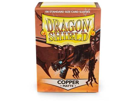 Koszulki PREMIUM na karty talię Pokemon MtG Magic MATOWE Dragon Shield Sleeves protektory Copper (100 sztuk)