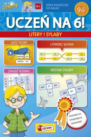 Książka Uczeń na 6! Seria książeczek do nauki Litery i Sylaby