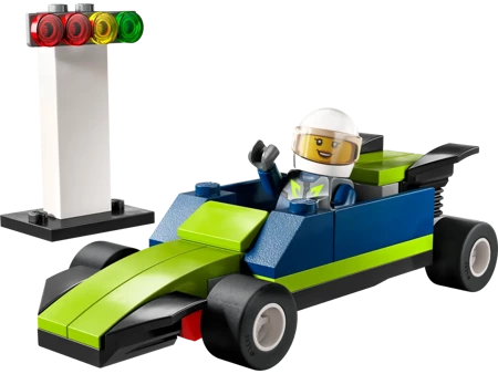 LEGO CITY SAMOCHÓD WYŚCIGOWY 30640 klocki dla dzieci auto pojazd +FIGURKA