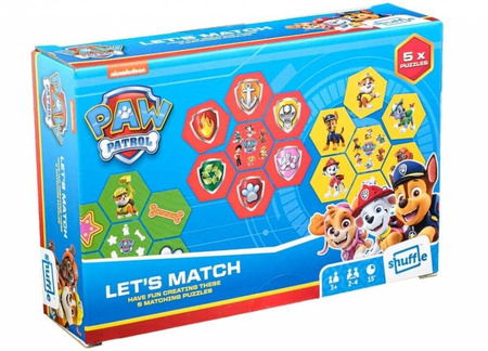 LET'S MATCH PSI PATROL gra planszowa dla dzieci puzle puzzle edukacyjna