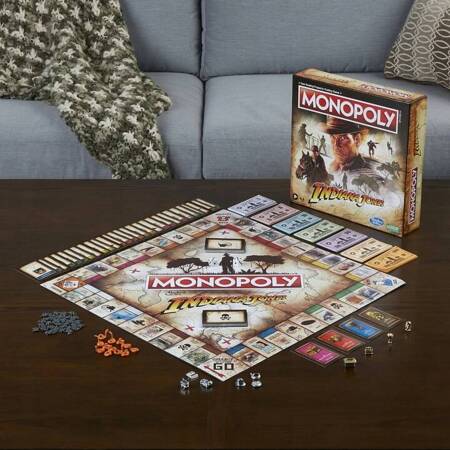 MONOPOLY INDIANA JONES gra planszowa rodzinna monopol edycja HASBRO POLSKA