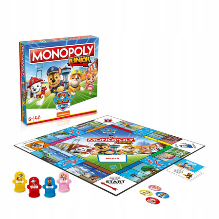 MONOPOLY PSI PATROL gra planszowa dla dzieci Monopol Junior DUŃSKA EDYCJA