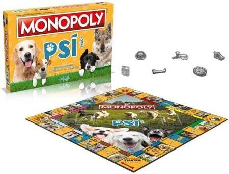 MONOPOLY Psy PSI wersja czeska CZ gra planszowa rodzinna ekonomiczna hotele