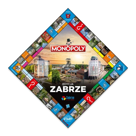 MONOPOLY Zabrze gra planszowa DOMY HOTELE RODZINNA ekonomiczna 2-4 graczy