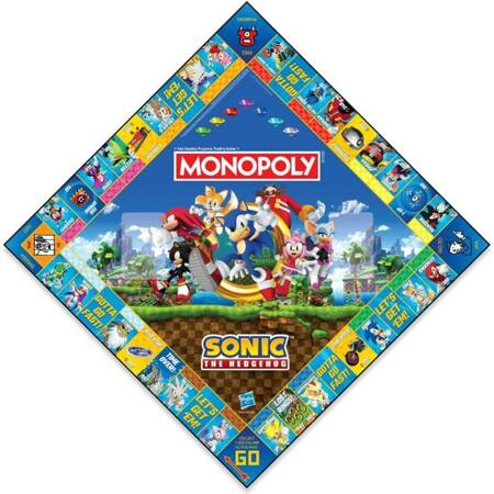 Monopoly Sonic the Hedgehog Edition gra planszowa angielska BOARD GAME