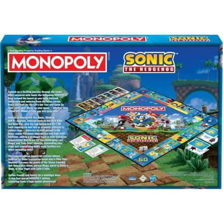 Monopoly Sonic the Hedgehog Edition gra planszowa angielska BOARD GAME