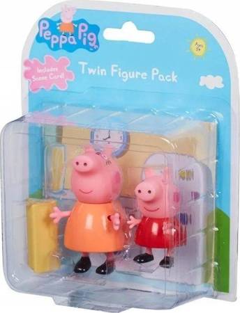 OUTLET 3w1 ŚWINKA PEPPA FIGURKA +MAMA +KUCHNIA Peppy