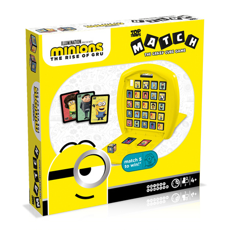 OUTLET MATCH MINIONKI gra logiczna planszowa szalona kostka bajka dla dzieci PL