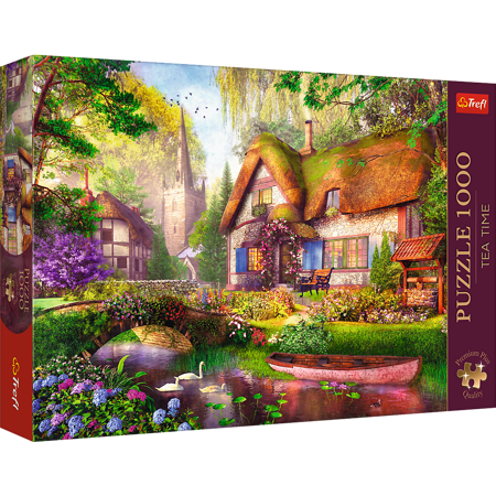 OUTLET PUZZLE 1000 Urocza chatka w lesie 10804 Premium Plus Quality Trefl