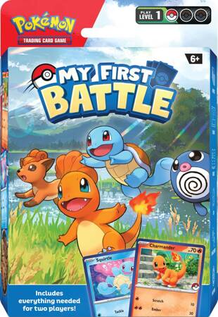 OUTLET Pokemon Talia początkującego My first battle Charmander Squirtle polska instrukcja ORYGINALNE KARTY