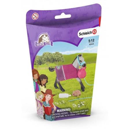 OUTLET Schleich 42534 6w1 KOŃ ŹREBAK Quarter Horse +JEŻ Figurka +KANTAR +AKCESORIA