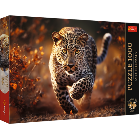 PUZZLE 1000 Dziki Leopard 10818 Premium Plus Quality Trefl
